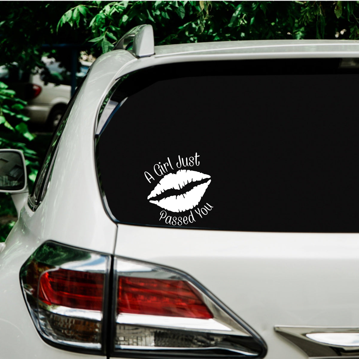 A Girl Just Passed You – Bumper Sticker in Dark