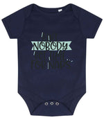 Ain't Nobody Got Time for Naps baby bodysuit in navy