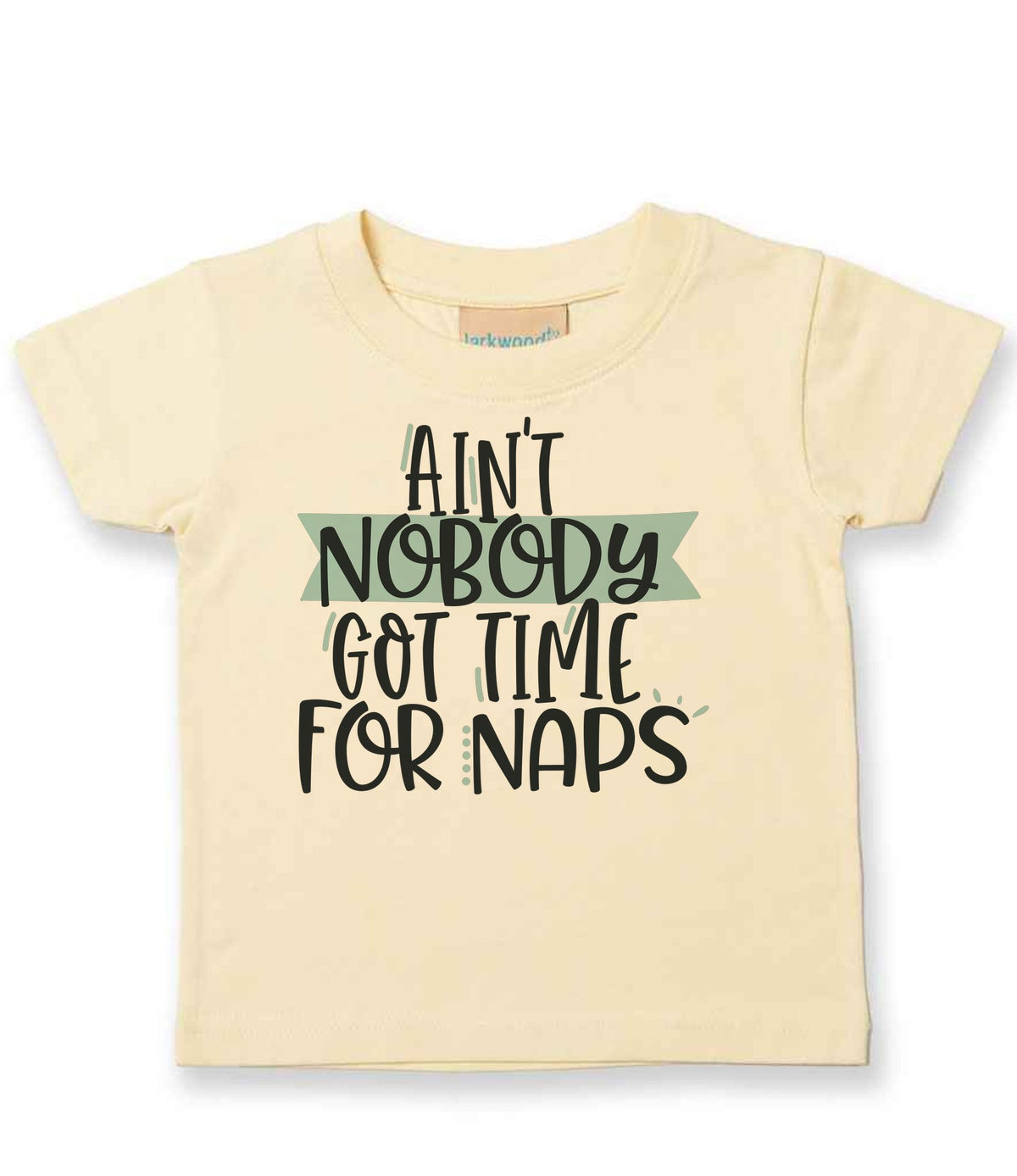 Ain't Nobody Got Time for Naps t-shirt in pale yellow