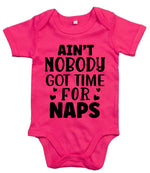 Ain't Nobody Got Time for Naps t-shirt in fuchsia