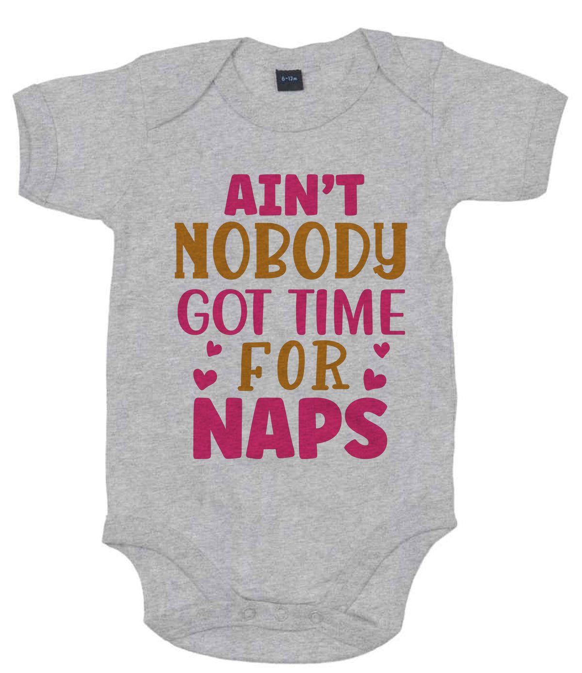 Ain't Nobody Got Time for Naps t-shirt in heather marl