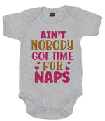 Ain't Nobody Got Time for Naps t-shirt in heather marl