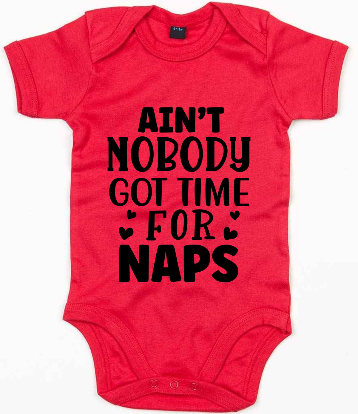 Ain't Nobody Got Time for Naps t-shirt in red