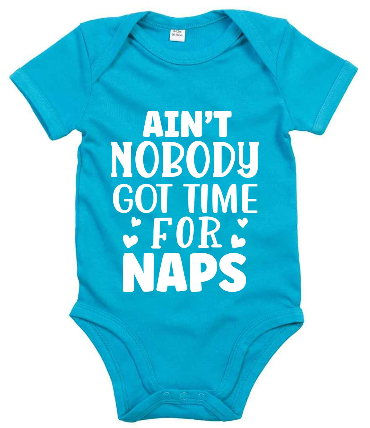 Ain't Nobody Got Time for Naps t-shirt in surf blue