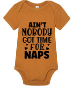 Ain't Nobody Got Time for Naps t-shirt in toffee