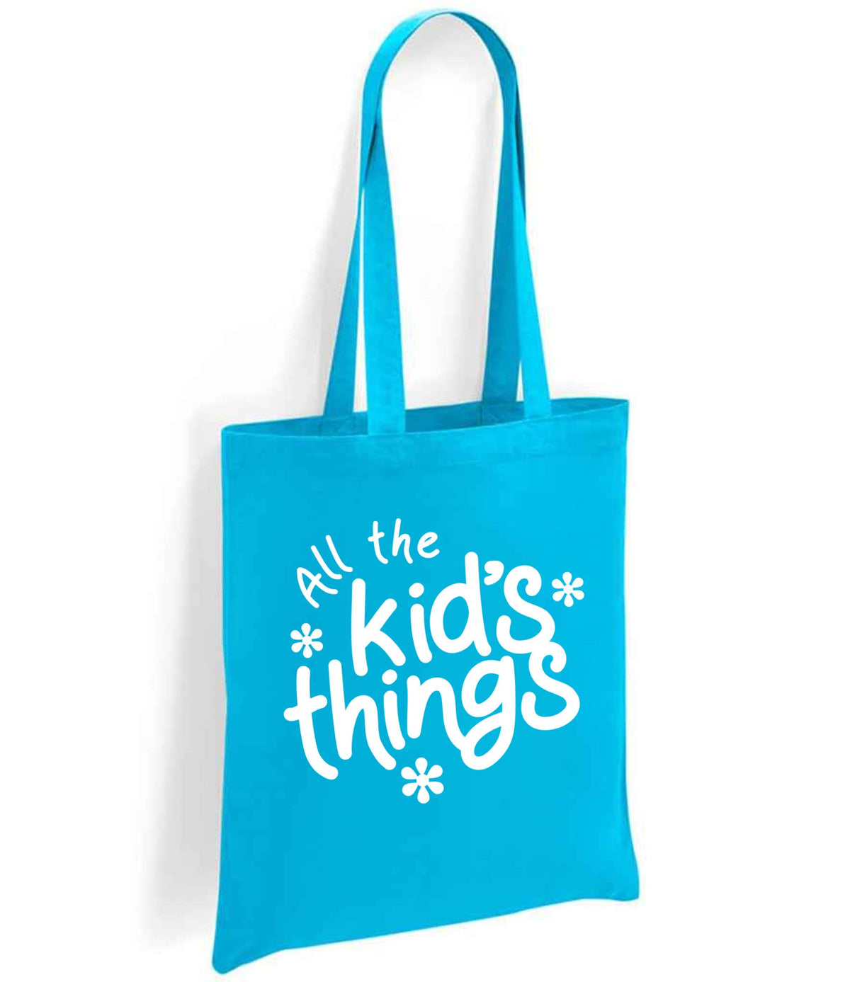 All the Kid's Things tote bag in turquoise blue