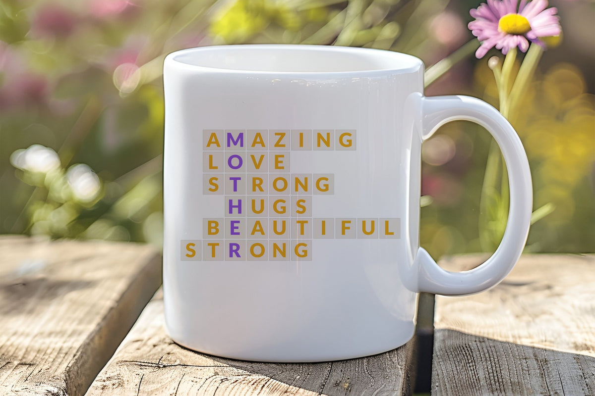 Amazing Mother Love Strong Hugs Beautiful Strong orca 11oz standard mug in white