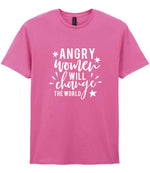 Angry Women Will Change the World t-shirt in azalea