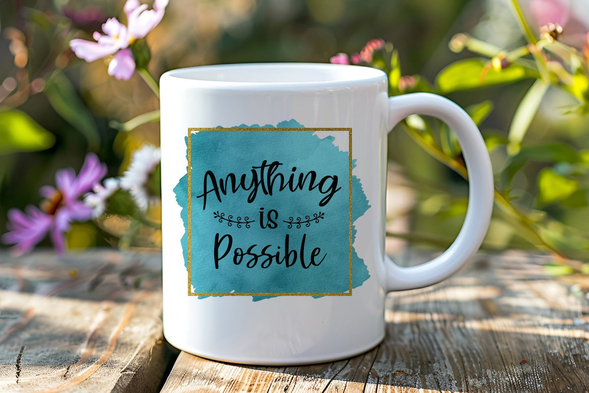 Anything Is Possible orca 11oz standard mug in white