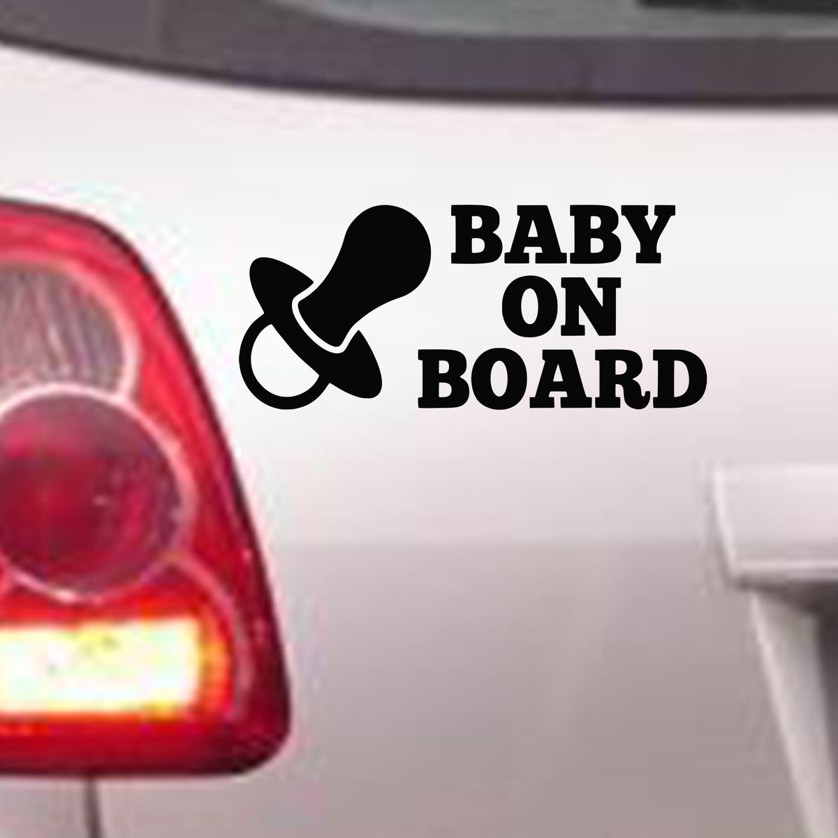 Baby on Board bumper sticker in standard
