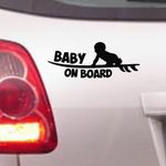 Baby on Board bumper sticker in standard
