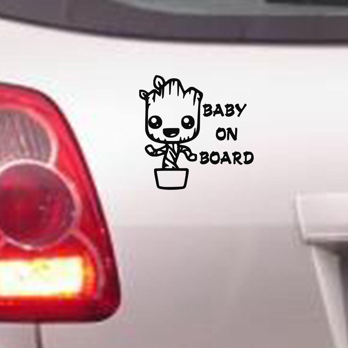 Baby on Board bumper sticker in standard