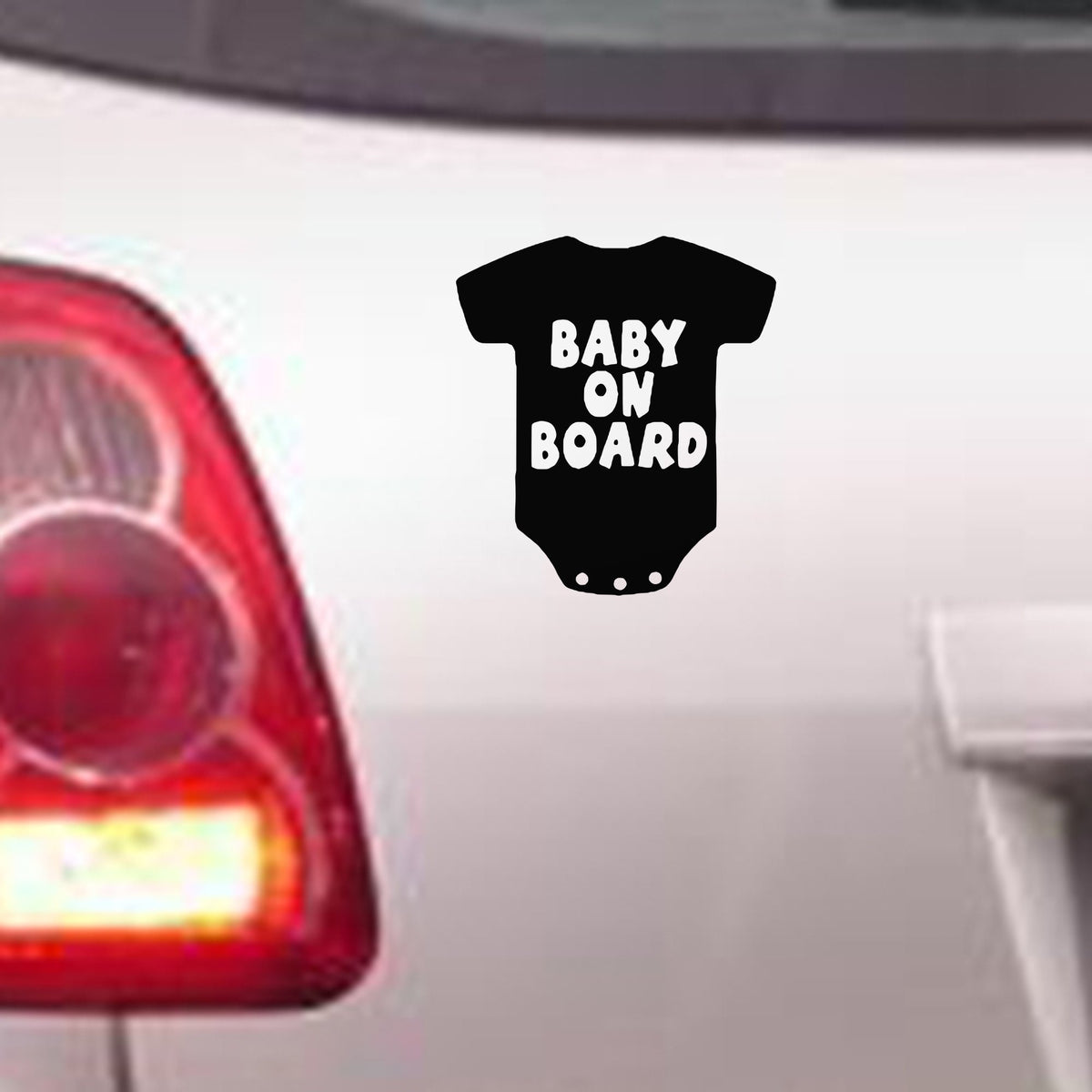 Baby on Board bumper sticker in standard