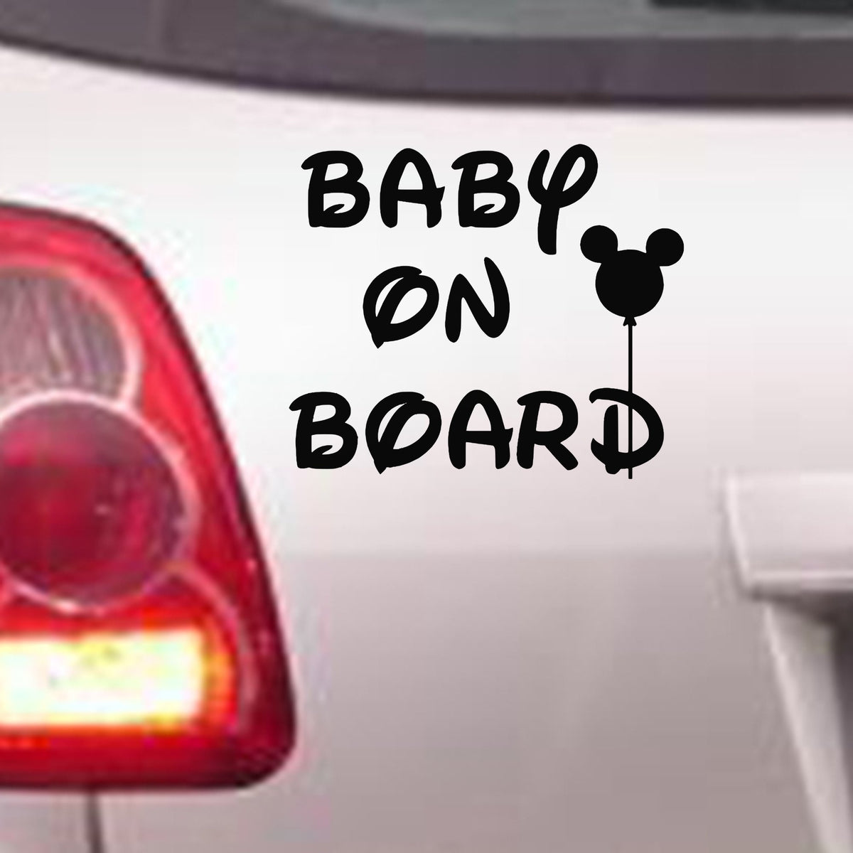 Baby on Board bumper sticker in standard
