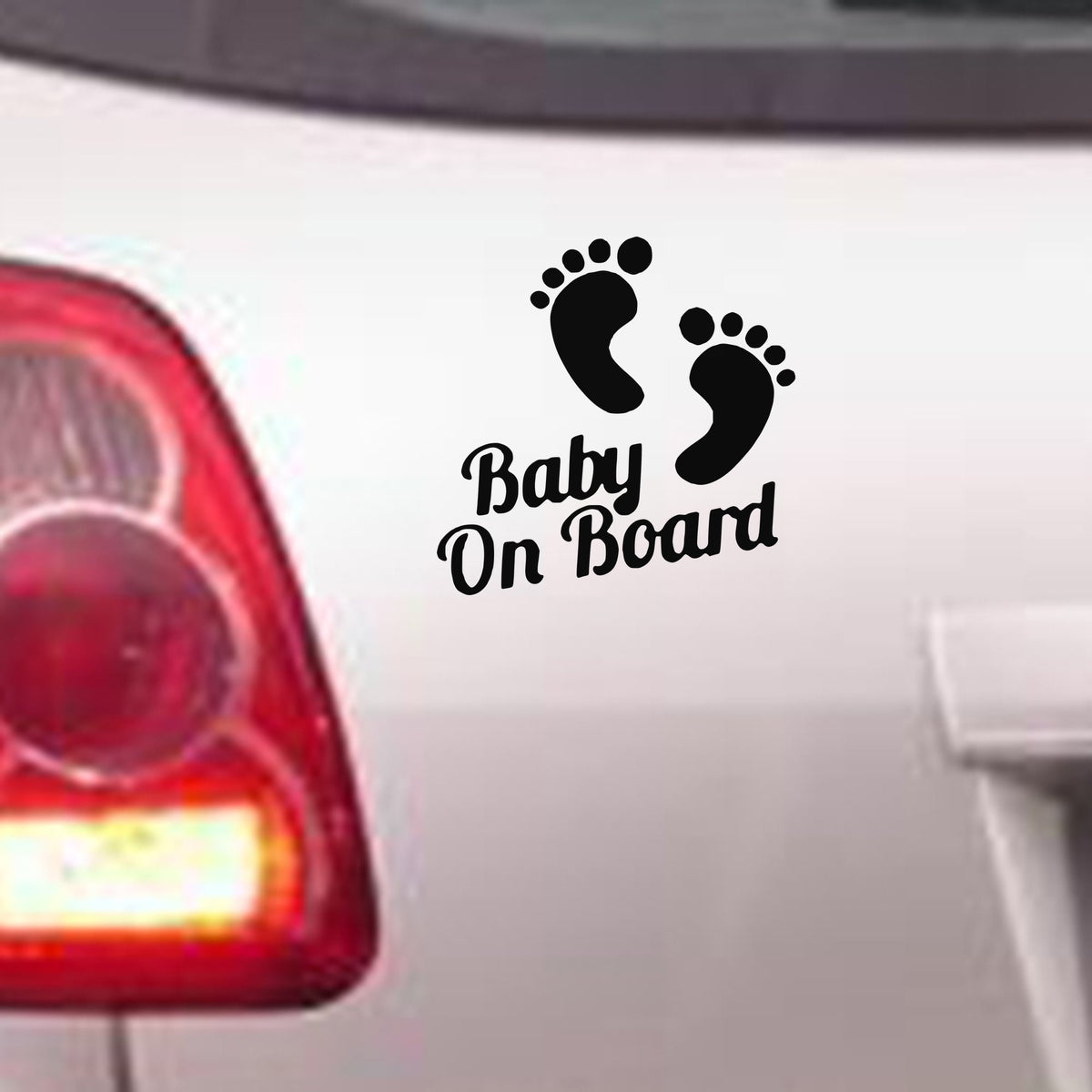 Baby on Board bumper sticker in standard