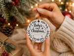 Baby's FIRST Christmas hanging decoration in standard