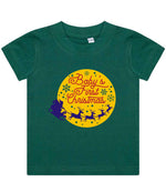 Baby's First Christmas t-shirt in bottle green