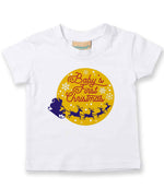 Baby's First Christmas t-shirt in white