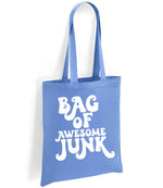 Bag of Awesome Junk tote bag in denim blue