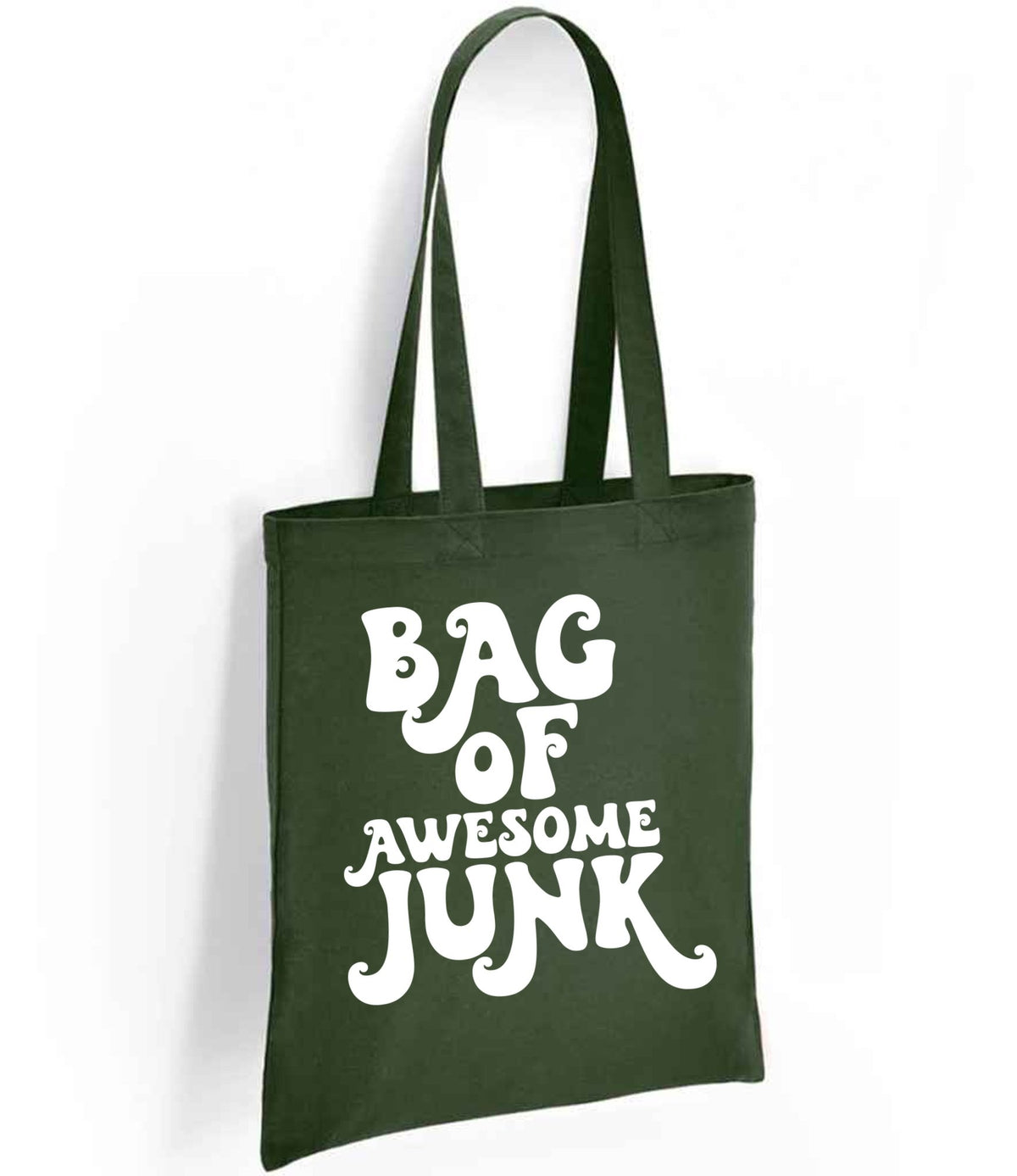 Bag of Awesome Junk tote bag in forest green