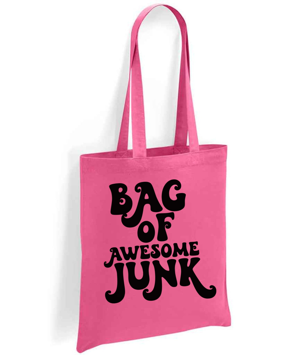 Bag of Awesome Junk tote bag in fuchsia