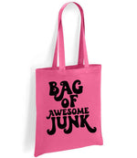 Bag of Awesome Junk tote bag in fuchsia