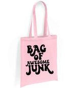 Bag of Awesome Junk tote bag in light pink