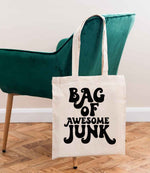 Bag of Awesome Junk tote bag in natural