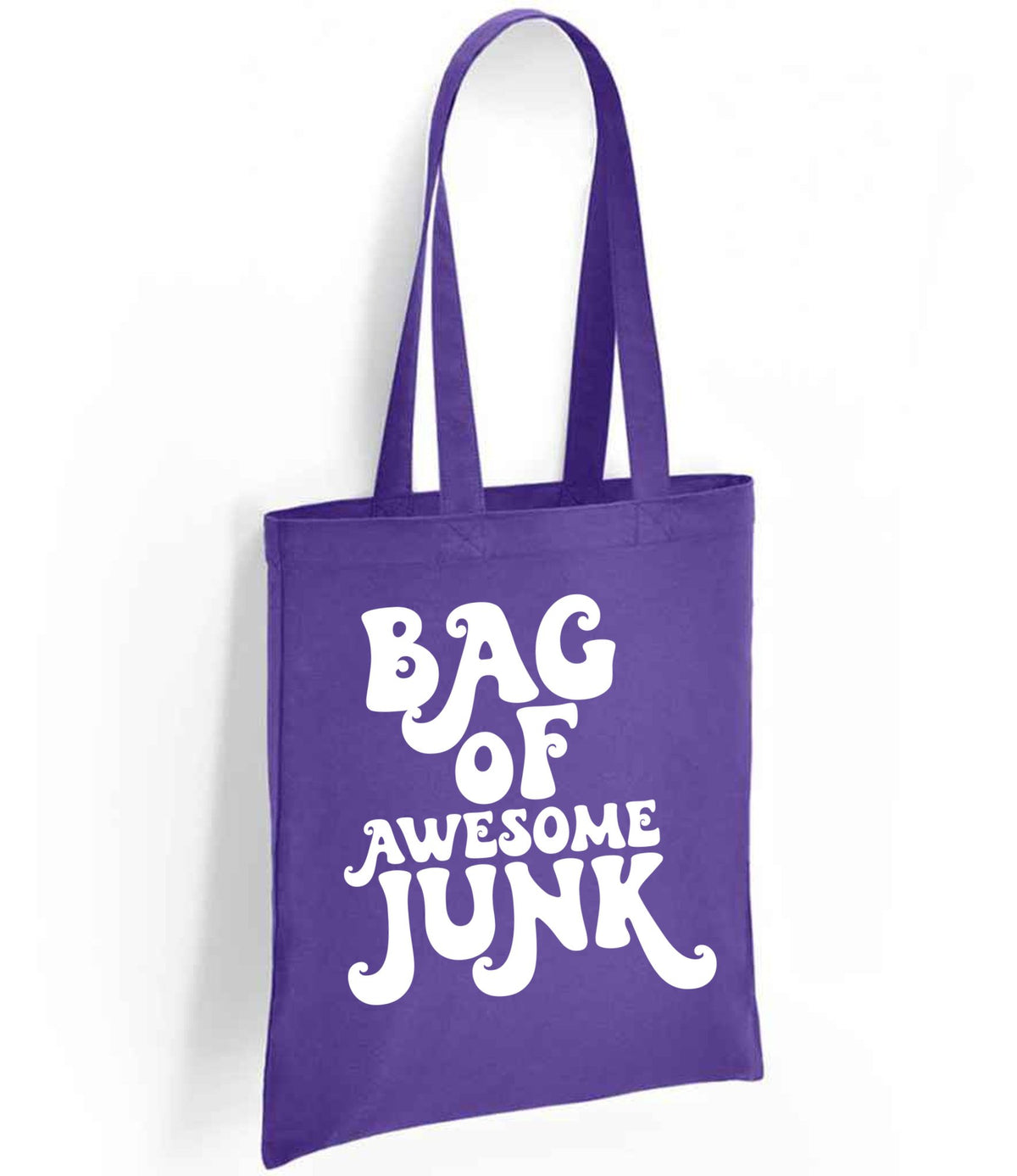 Bag of Awesome Junk tote bag in purple