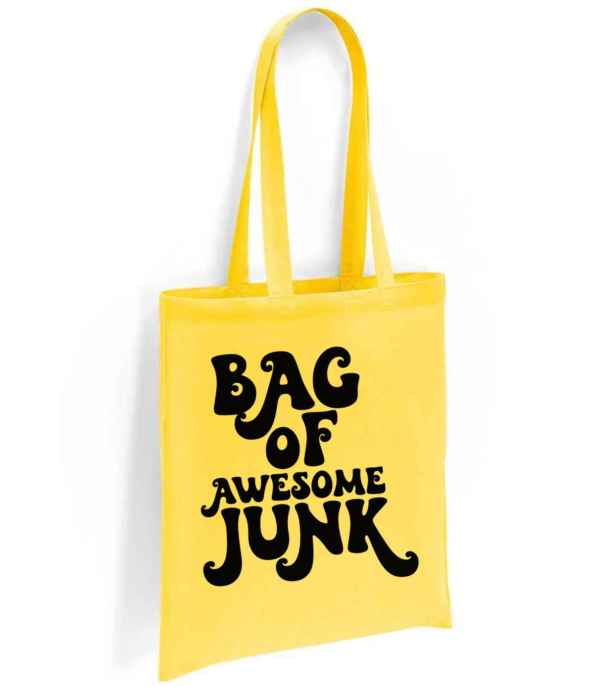 Bag of Awesome Junk tote bag in yellow