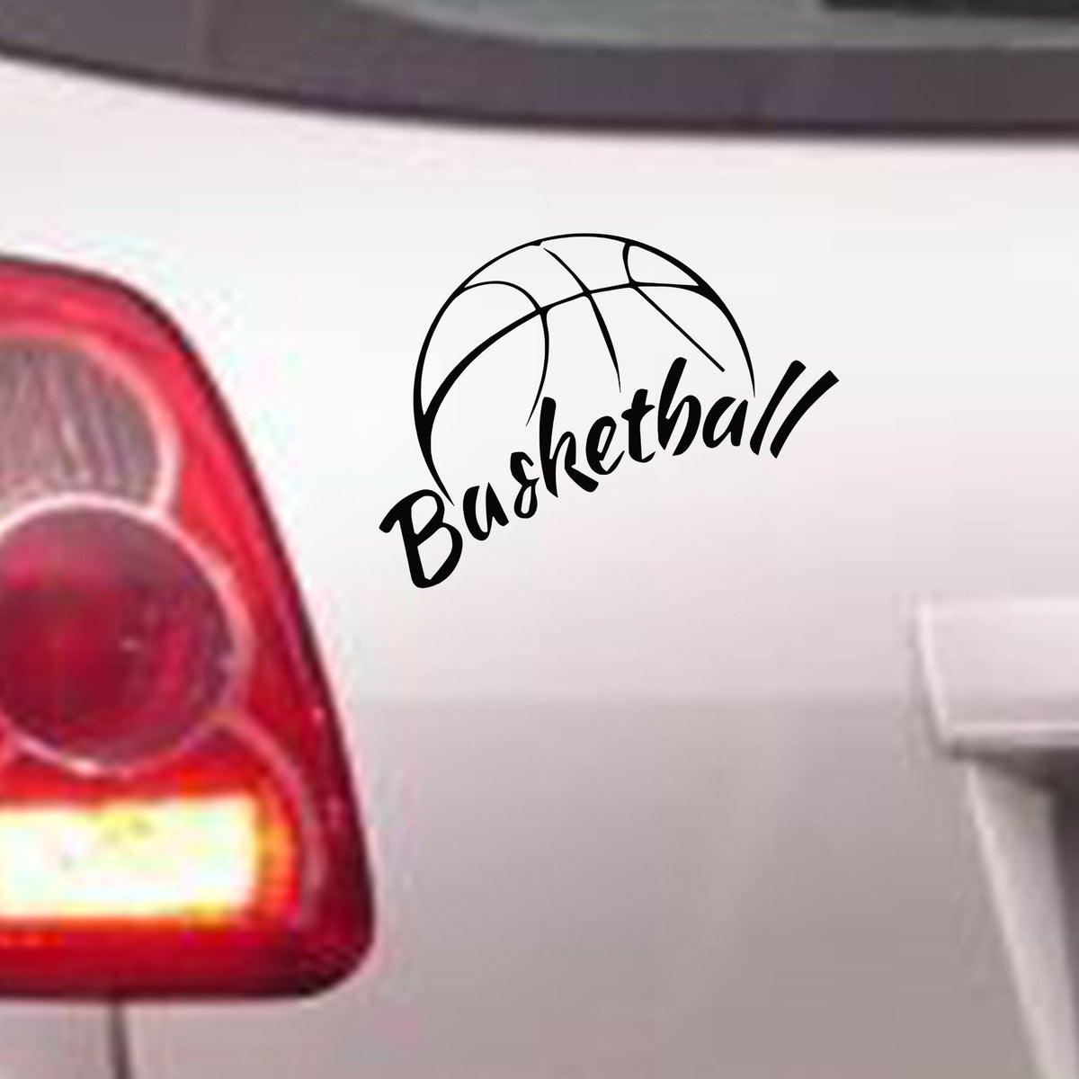 Basketball bumper sticker in standard