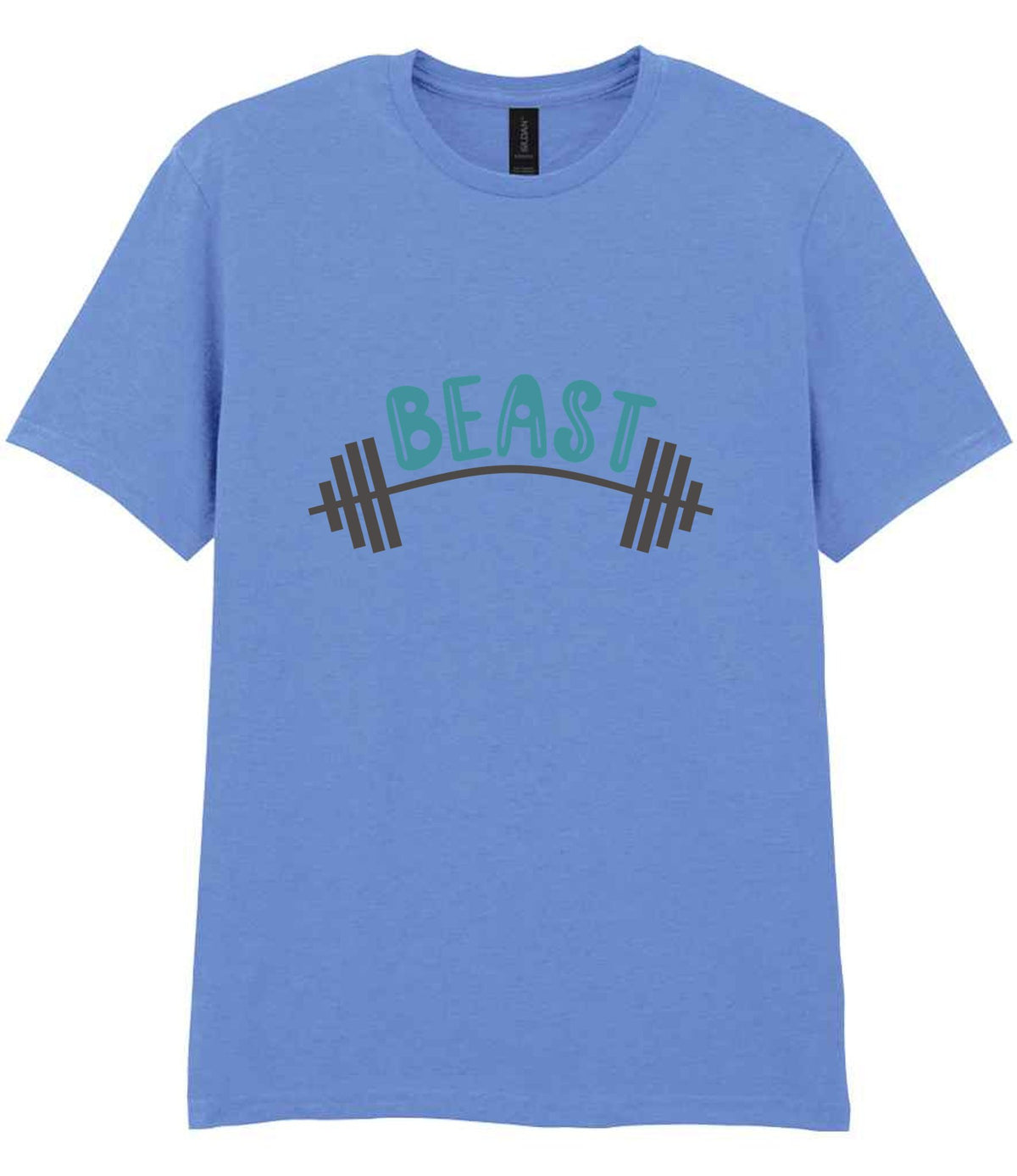 Dad piece of the Beast Matching Set for Dad and Kid - Fitness Mini Me Matching Outfits in Carolina Blue