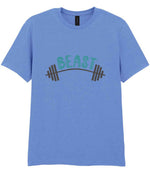 Dad piece of the Beast Matching Set for Dad and Kid - Fitness Mini Me Matching Outfits in Carolina Blue