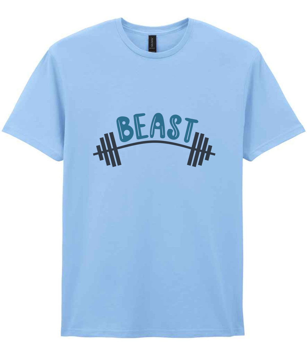 Dad piece of the Beast Matching Set for Dad and Kid - Fitness Mini Me Matching Outfits in Light Blue
