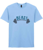 Dad piece of the Beast Matching Set for Dad and Kid - Fitness Mini Me Matching Outfits in Light Blue