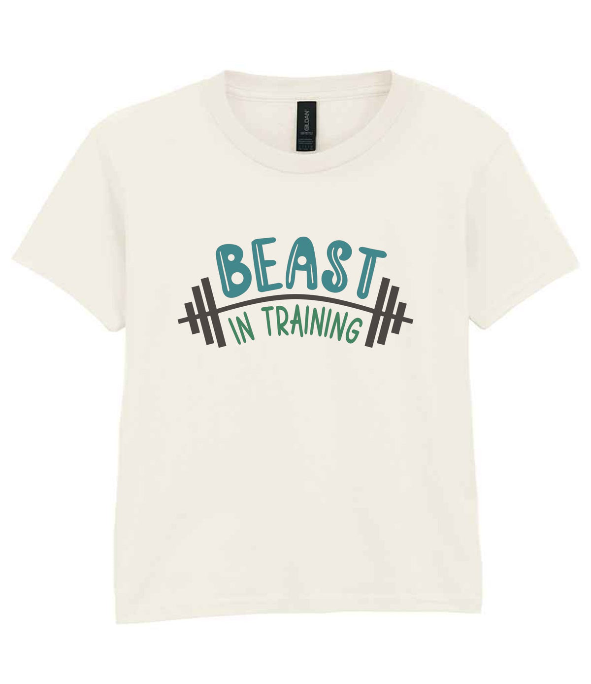 Kid piece of the Beast Matching Set for Dad and Kid - Fitness Mini Me Matching Outfits in Natural
