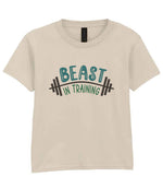 Kid piece of the Beast Matching Set for Dad and Kid - Fitness Mini Me Matching Outfits in Sand