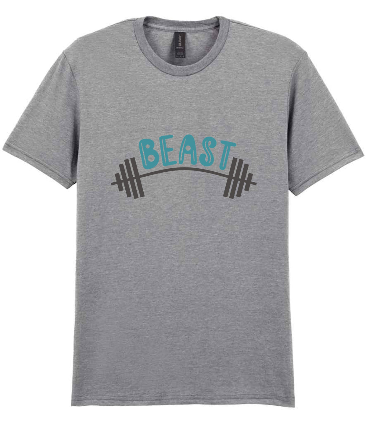 Dad piece of the Beast Matching Set for Dad and Kid - Fitness Mini Me Matching Outfits in Sport Grey