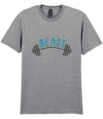 Dad piece of the Beast Matching Set for Dad and Kid - Fitness Mini Me Matching Outfits in Sport Grey