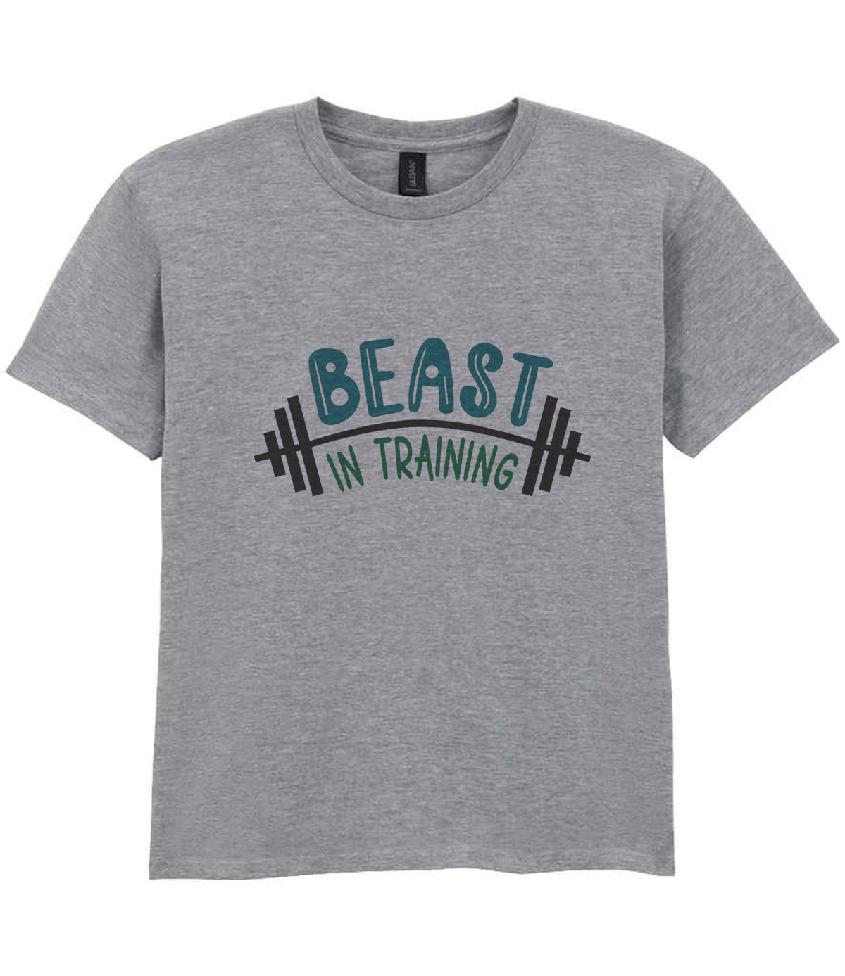 Kid piece of the Beast Matching Set for Dad and Kid - Fitness Mini Me Matching Outfits in Sport Grey