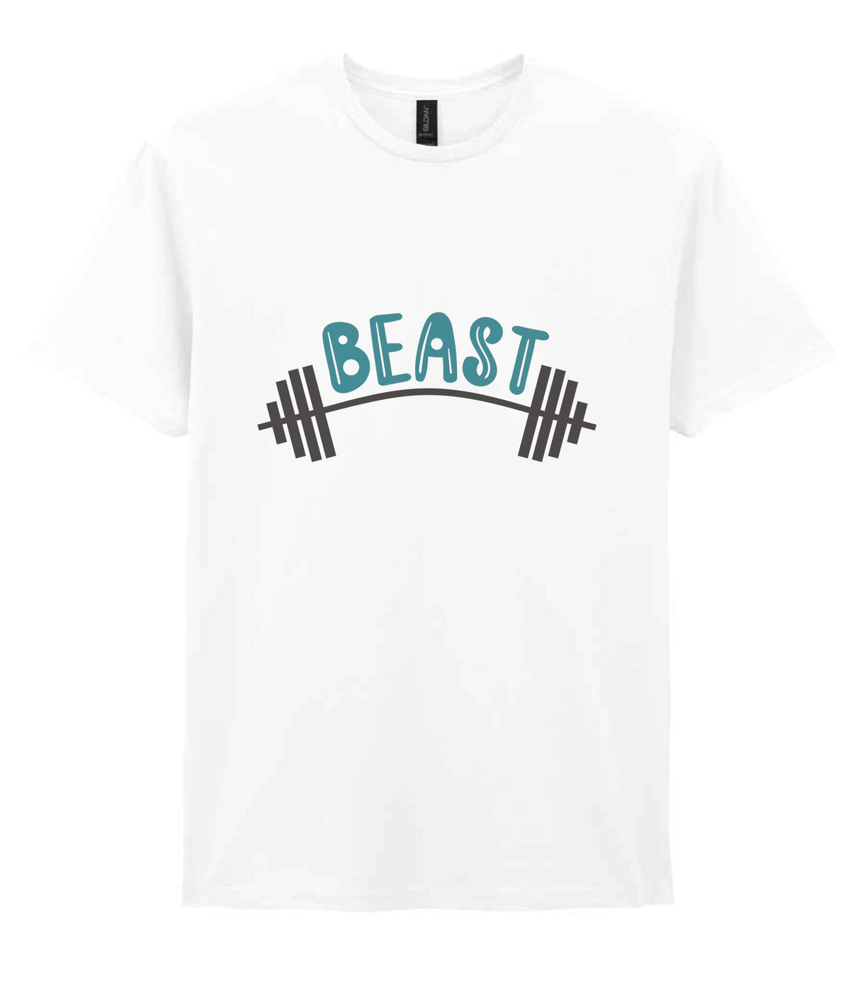 Dad piece of the Beast Matching Set for Dad and Kid - Fitness Mini Me Matching Outfits in White