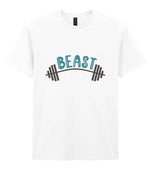Dad piece of the Beast Matching Set for Dad and Kid - Fitness Mini Me Matching Outfits in White