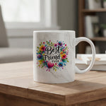 Best Friend Ever marble mug in grey