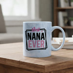 Best NANA EVER marble mug in blue