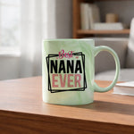Best NANA EVER marble mug in green
