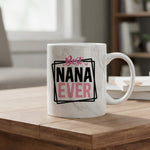 Best NANA EVER marble mug in grey