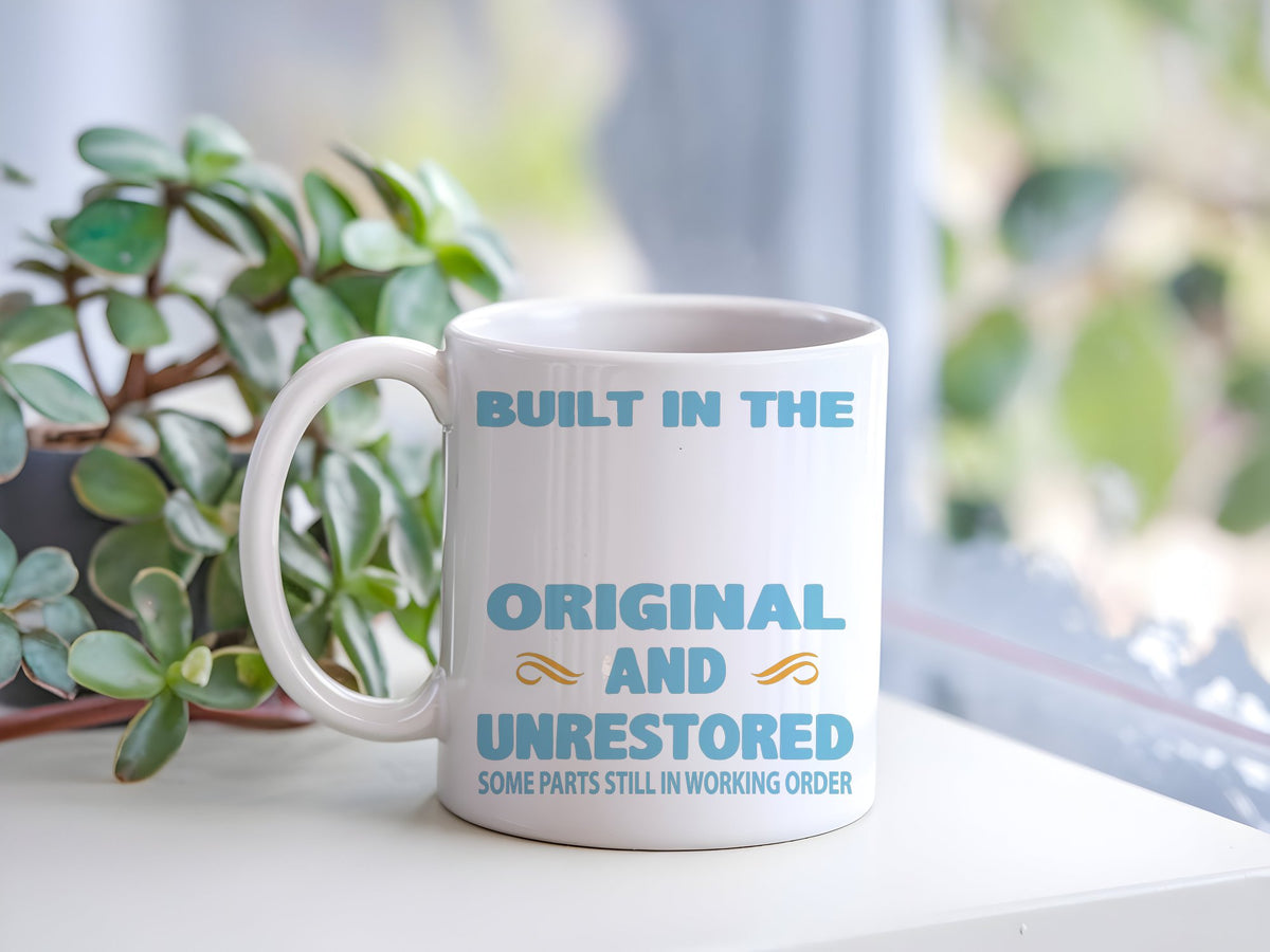 Customisable Built in the Original and Unrestored Some Parts Still in Working Order – Orca 11oz Standard Mug in White with Baby Blue vinyl