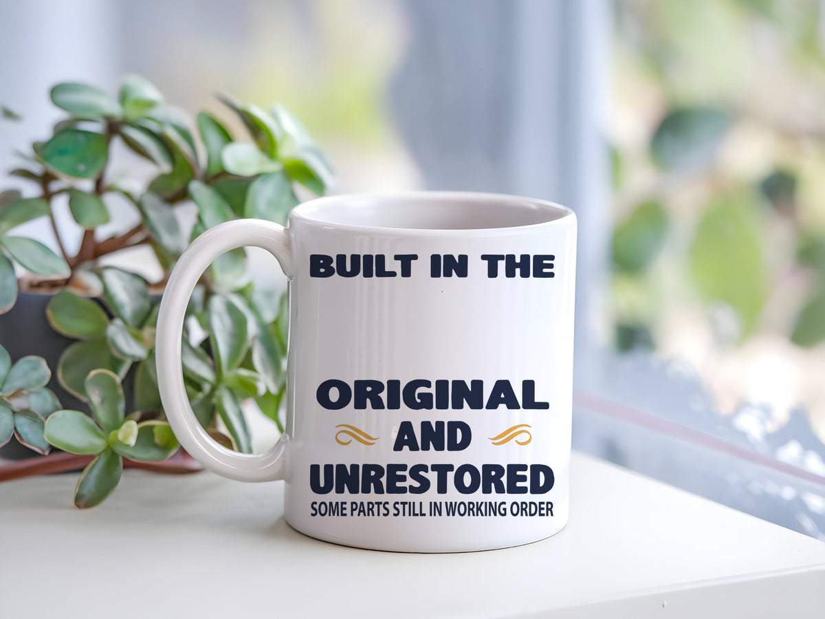 Customisable Built in the Original and Unrestored Some Parts Still in Working Order – Orca 11oz Standard Mug in White with Navy vinyl