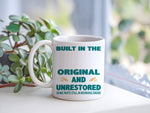 Customisable Built in the Original and Unrestored Some Parts Still in Working Order – Orca 11oz Standard Mug in White with Teal vinyl