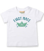 Baby piece of the Captain & First Mate Matching Set – Adult and Baby Matching Outfits in White